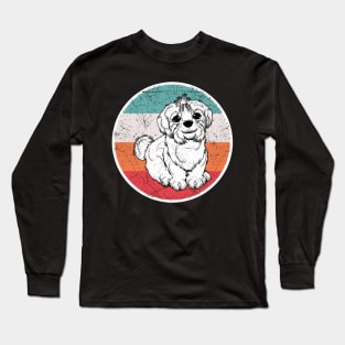 Vintage Retro Maltese Long Sleeve T-Shirt